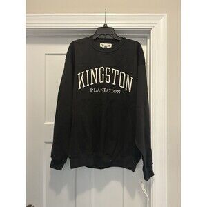 Kingston Plantation Myrtle Beach Crewneck Sweatshirt Black Size Large Varsity